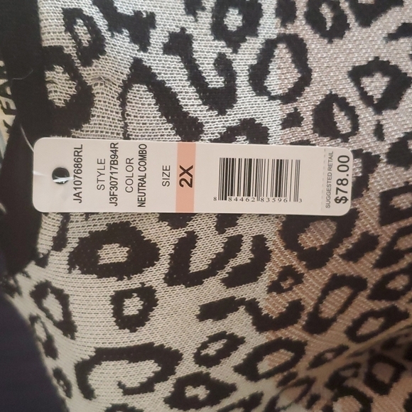 joseph A. Leopard Ombre Cardigan - Picture 3 of 4